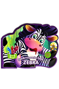 Şekilli Hayvanlar Serisi - Zebra - Parıltı Yayınları