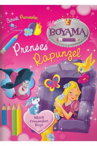 Sihirli Prensesler Boyama - Prenses Rapunzel - Parıltı Yayınları