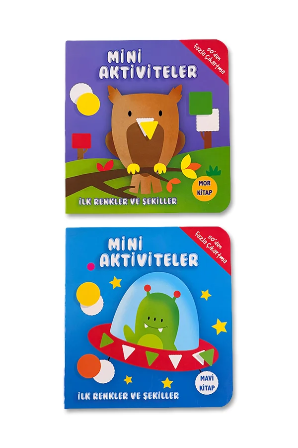 Sticker Yapıştırma ve Boyama - 2 Kitap - 1