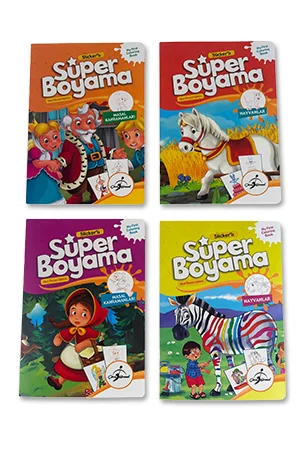 Stickerli Süper Boyama - 16 Kitap - 2