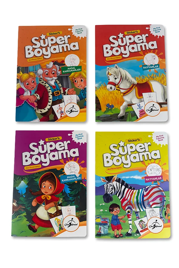 Stickerli Süper Boyama - 16 Kitap - 2