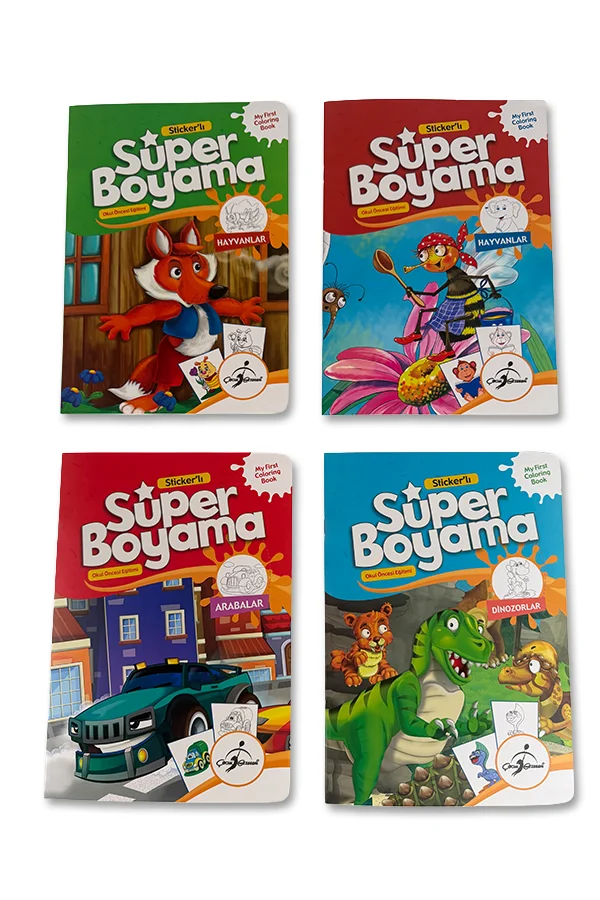 Stickerli Süper Boyama - 16 Kitap - 3