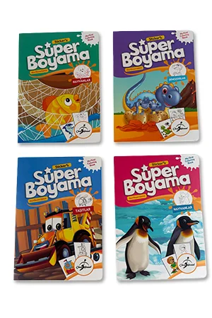 Stickerli Süper Boyama - 16 Kitap - 4