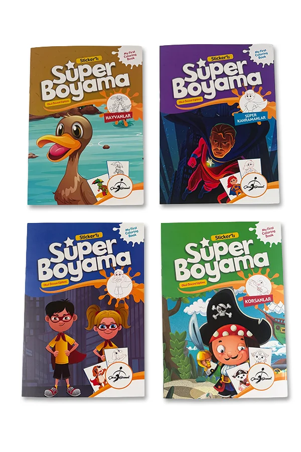 Stickerli Süper Boyama - 16 Kitap - 5