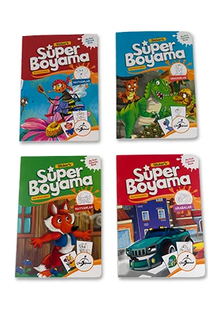 Stickerli Süper Boyama - 8 Kitap - 2