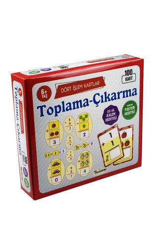Toplama-Çıkarma Dört İşlem Kartlar 6  Yaş